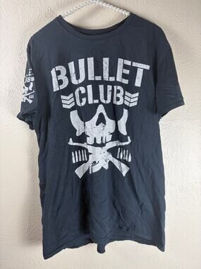 Pro Wrestling T-Shirt Size Large Bullet Club Tee Cotton Officially Licensed Top